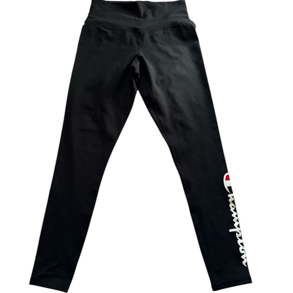 Champion women’s Black Leggings with Logo - Picture 2 of 4